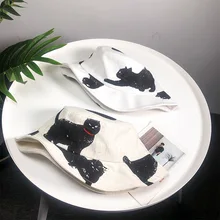 Новинка унисекс складной каракули кошка Рыбацкая шляпа весна лето индивидуальность Повседневная Уличная путешествия Защита от Солнца шляпа