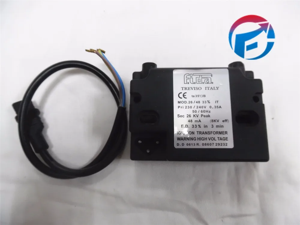

Transformer FIDA Ignition MOD.26/48 33% IT For burner New & Original Boiler Ignition Transformer Ignition Coil