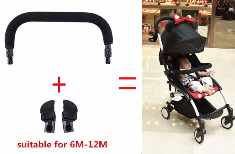 Generic New Baby Stroller Armrest Bumper Bar Armrest Accessories For Yoya YOYO Babythrone YOYO+ Install Bumper Joint Adapte Baby Strollers classic