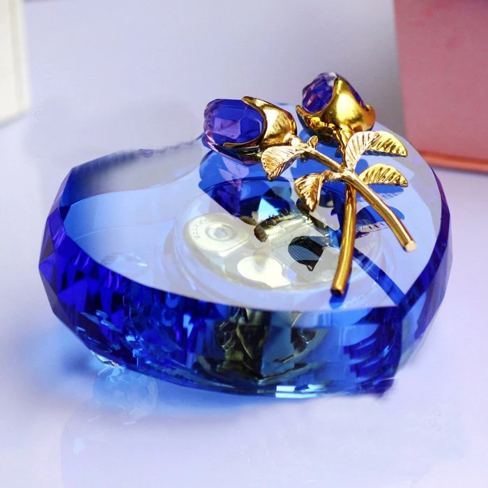 Heart Shaped Music Box Rose Music Box Crystal Birthday Gift For Valentine S Day To Girls Gift Wrap Gift Box Box For Giftgift Candy Box Aliexpress
