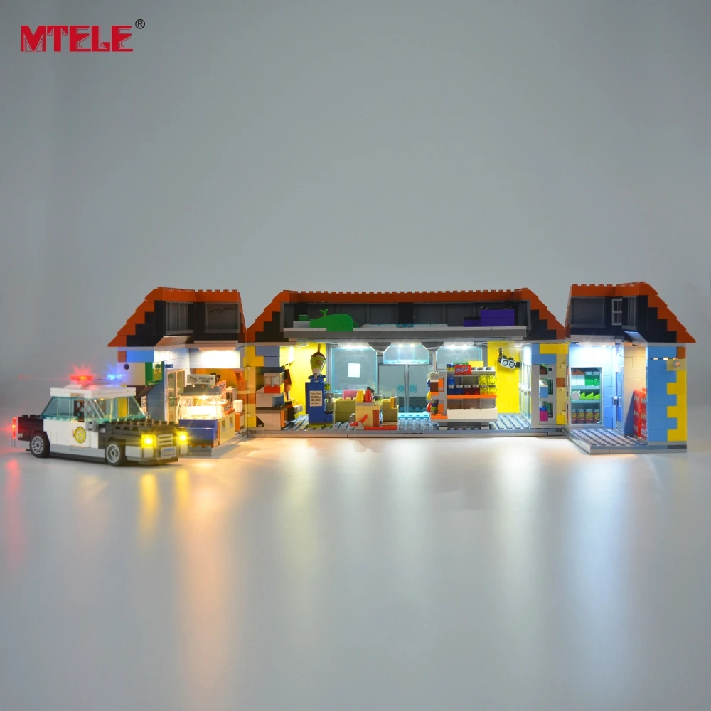 Conjunto de Luz Bloco de Construção Incluir o Modelo Led para 71016 Compatível com 16004 para Não Mtete Kwik-e-mart Loja Iluminação Kit 12 Brinquedos e hobbies