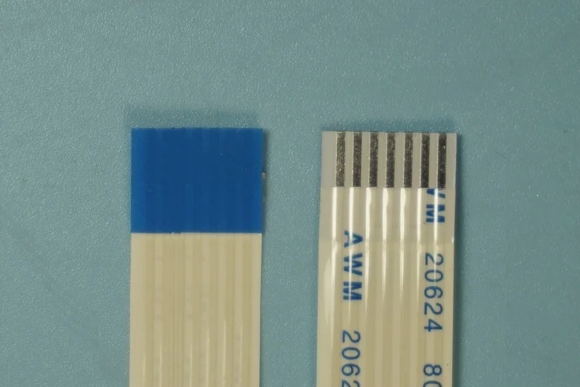 

100 pcs Flexible Flat Cable FFC 7 PIN 1.25 mm pitch 100 mm Length Type B Reverse Side Different Contacts directions