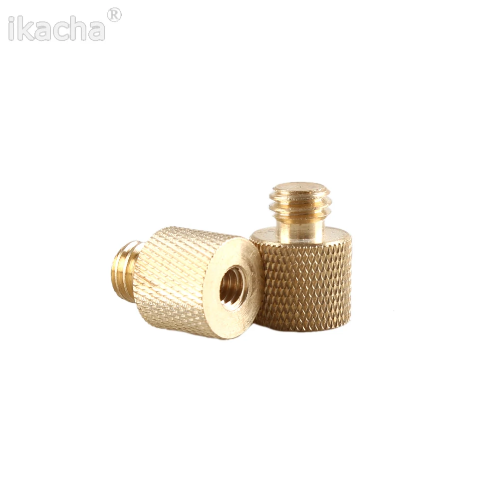 Gold Color 14 Female to 38 Male Tripod Thread Screw Adapter  (4)