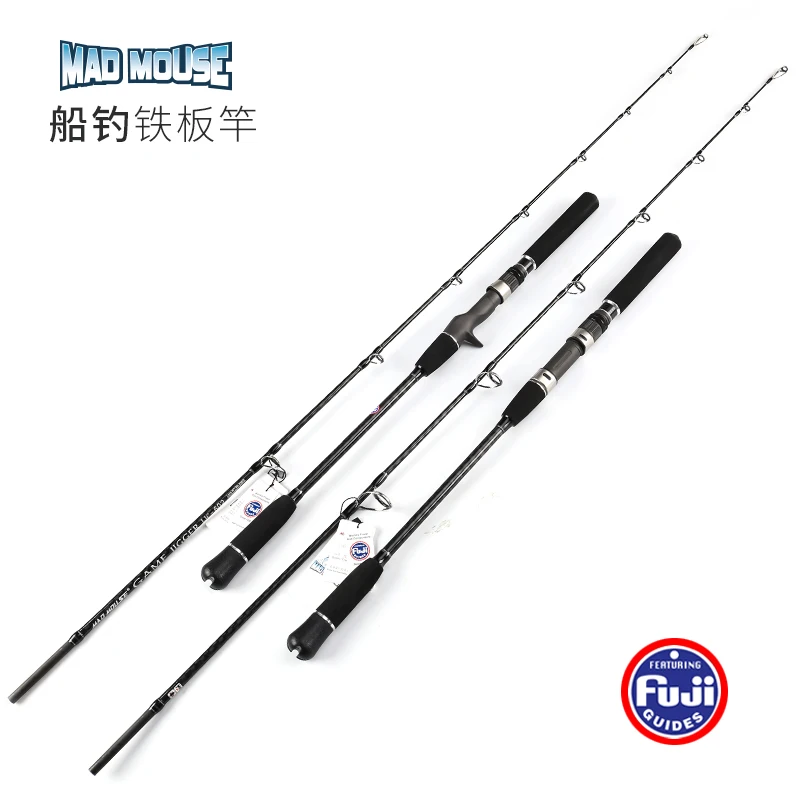 

NEWJapan Full Fuji Parts MADMOUSE Jigging Rod 1.8M PE 2-4 Lure Weight 60-200G 20kgs Shipping/casting Boat Rod Ocean Fishing Rod