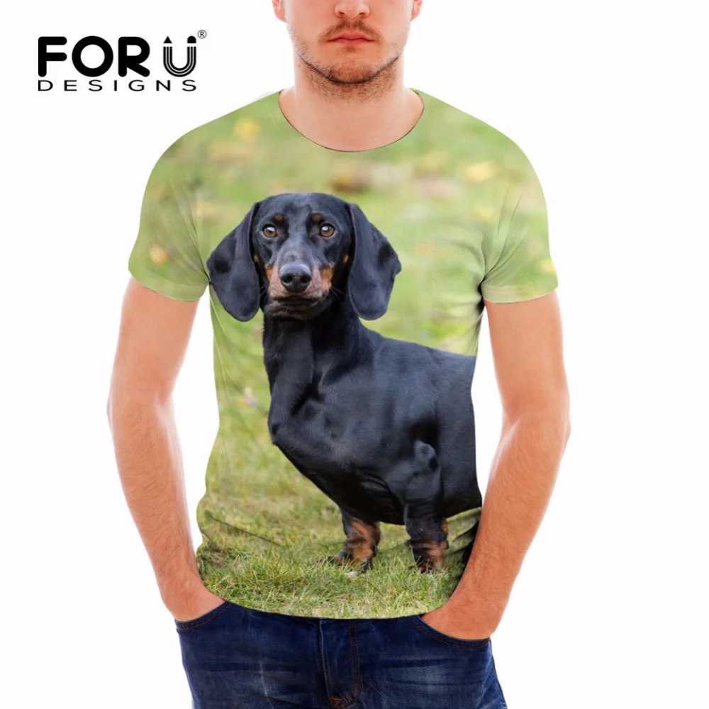 Mens Dachshund Shirt
 Aliexpress Buy FORUDESIGNS Cool Dachshund Dog Mens T Shirt Summer