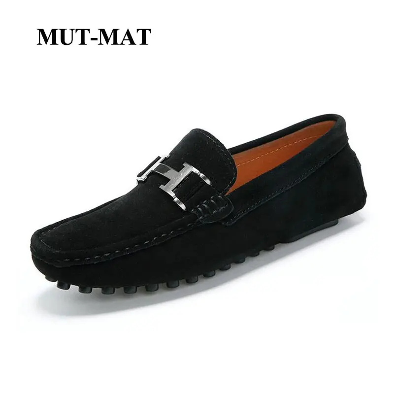 

Driving Genuine Leather Men's Shoes British Style Autumn Retro Soft Bottom Breathable Sneakers Pigskin Material Large Size Shoes
