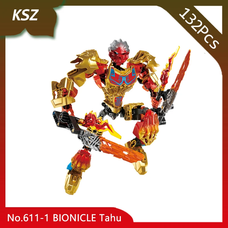 

KSZ 611-1 132Pcs BIONICLE Series BIONICLE Tahu Model Building Blocks Bricks Set Toys Compatible with Legoings 71308