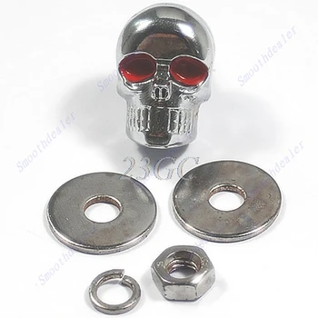 

Chrome SKULL License Plate Frame Screw Screws Bolt 1PCS/SET O19