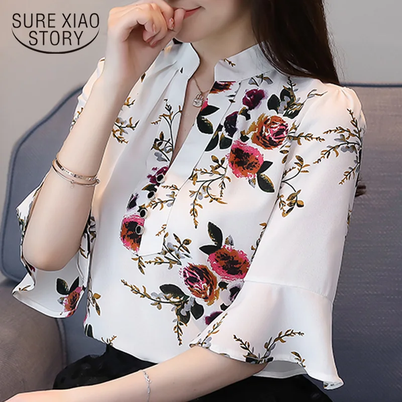 3XL 4XL плюс размер блузка женские топы летние женские блузки v шеи полосатые офисные Топы женские Блузка, женские рубашки 4720 50