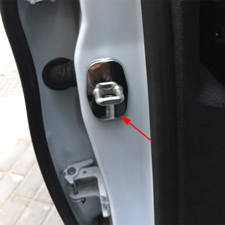 4 шт. антикоррозийный Автомобильный Дверной замок Защитная пряжка крышка для Citroen Elysee 2002- аксессуары для стайлинга автомобилей