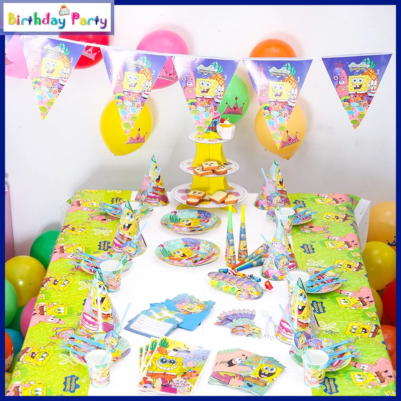 90 Pieces set 2019 New SpongeBob SquarePants Birthday  