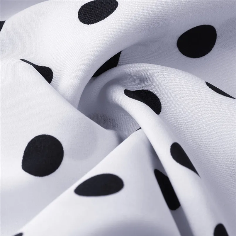  New Women Summer Vintage O-Neck Short Sleeve Beach Polka Dot Bandage Long Maxi Dress Sexy Elegant Lady Holiday New Dress #4R08 (31)