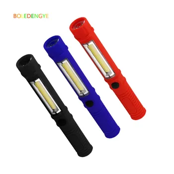 

BOLEDENGYE Multifunction COB LED Mini Pen Light Handle Work Inspection Flashlight Torch Lamp With the Bottom Magnet and Clip