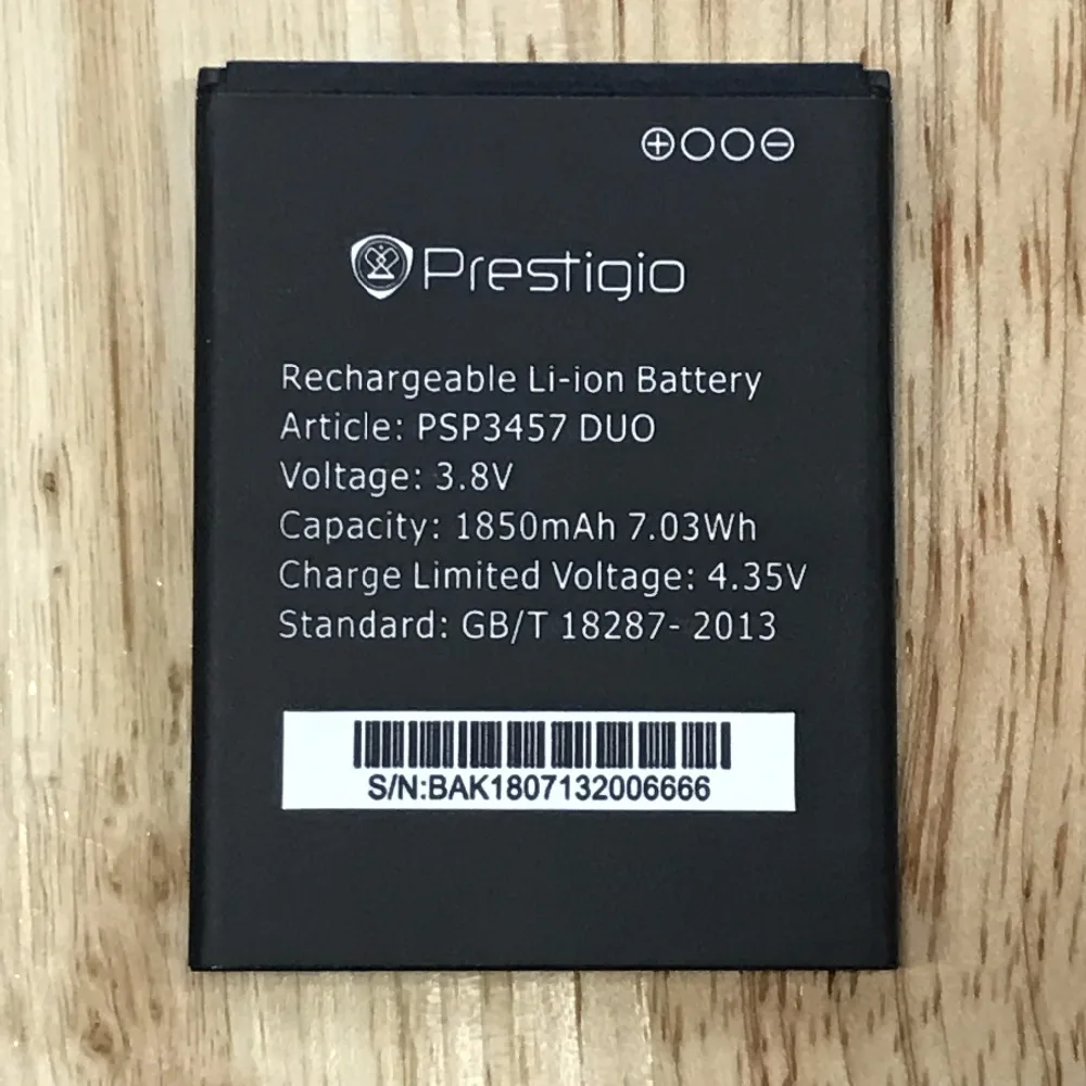 Аккумулятор MLLSE 1850 мАч PSP3457 для Prestigio Wize F3 DUO мобильный телефон|Аккумуляторы