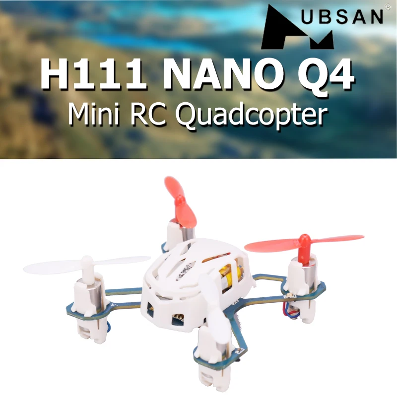 

Hubsan H111 NANO Q4 2.4GHz 4CH 6-axis Gyro Mini RC Quadcopter with LED Light RTF Drone Children's Toy