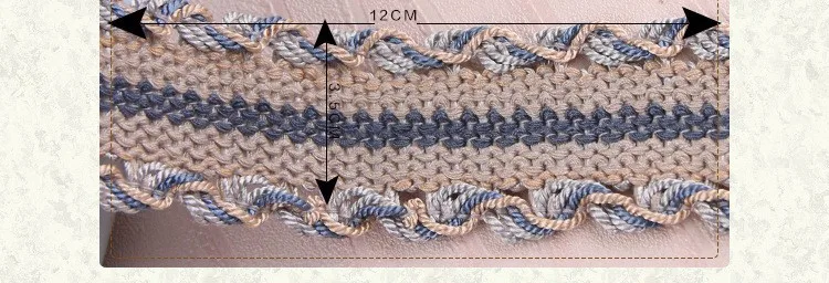 12 м/лот 3,5 см широкое полотно кружевной обрезанный край матерчатой оплетке кружевные занавески аксессуары ленточный пошив диван-подушка, домашний декор