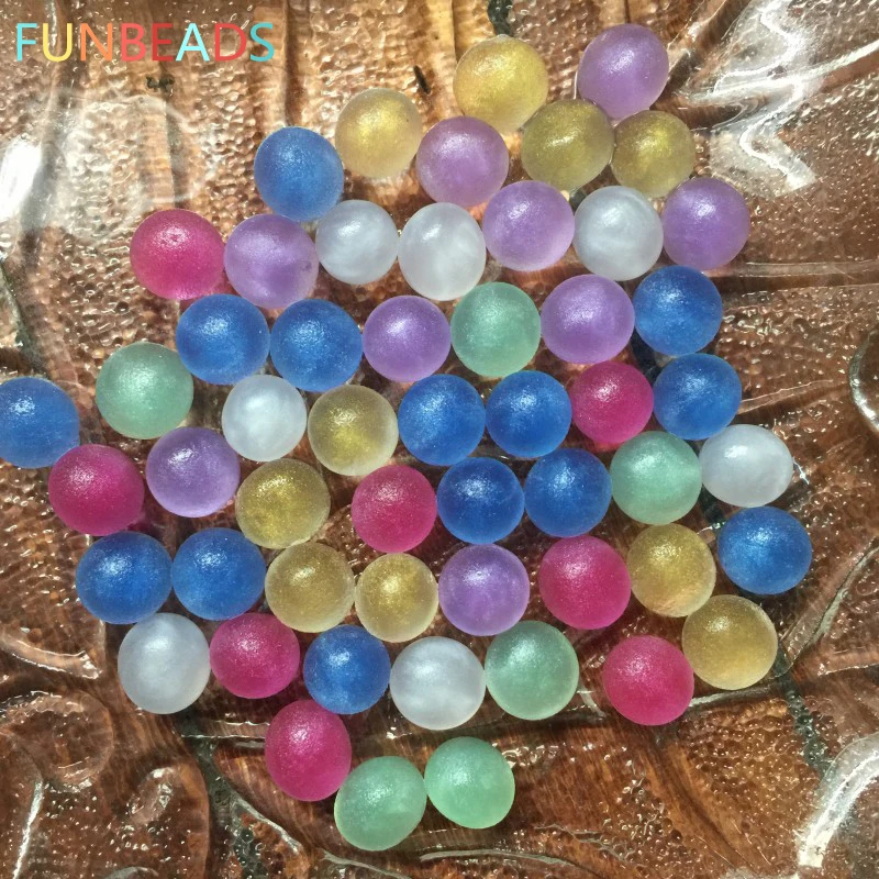 50 г/лот Funbeads 3-3,5 мм жемчужно-блестящие Кристальные грунтовые водные бусинки грязевые растущие водяные шары Свадебный домашний декор FGX