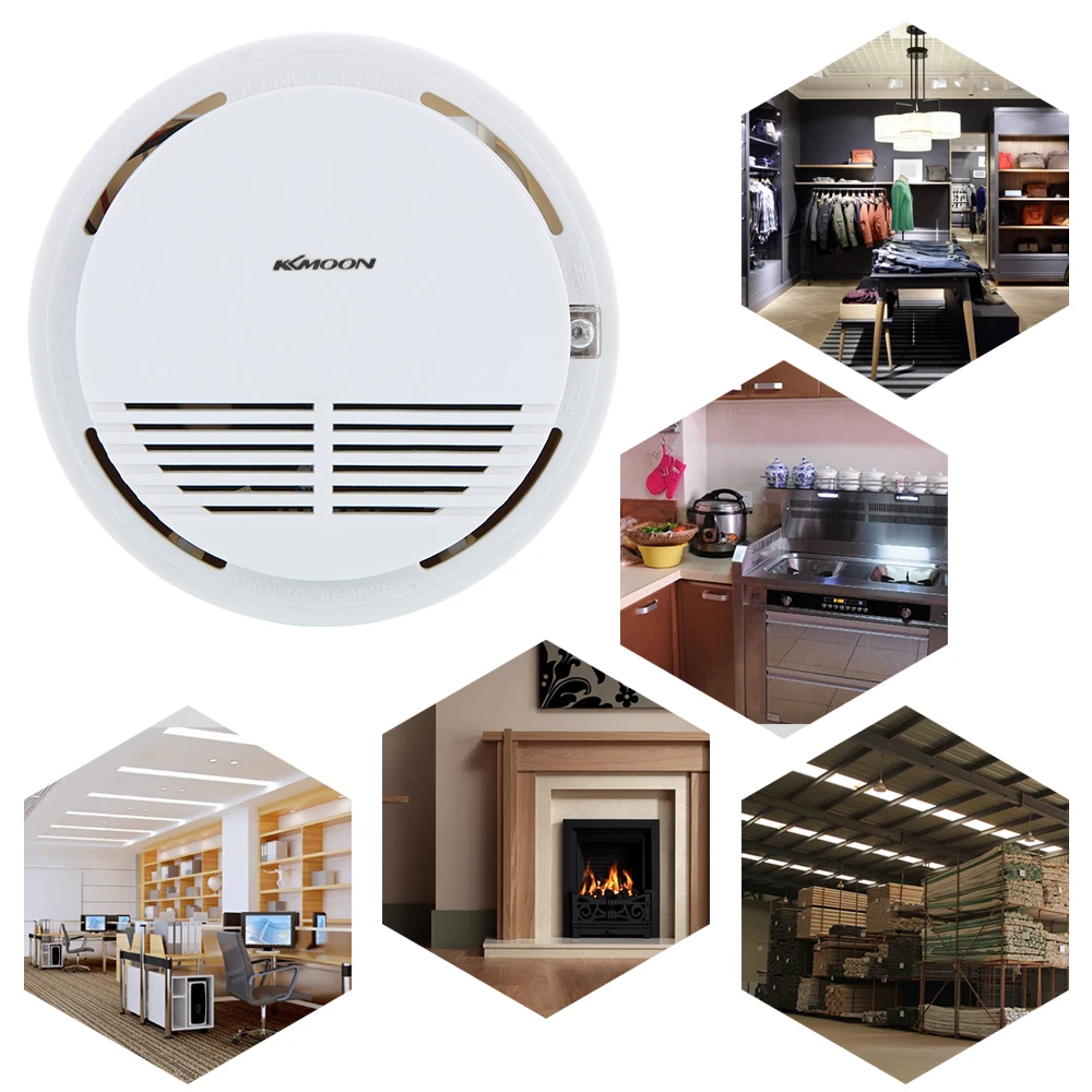Автономный Фотоэлектрический дым сигнализация домашняя система безопасности для дома кухня 9 В пожарный извещатель сенсор