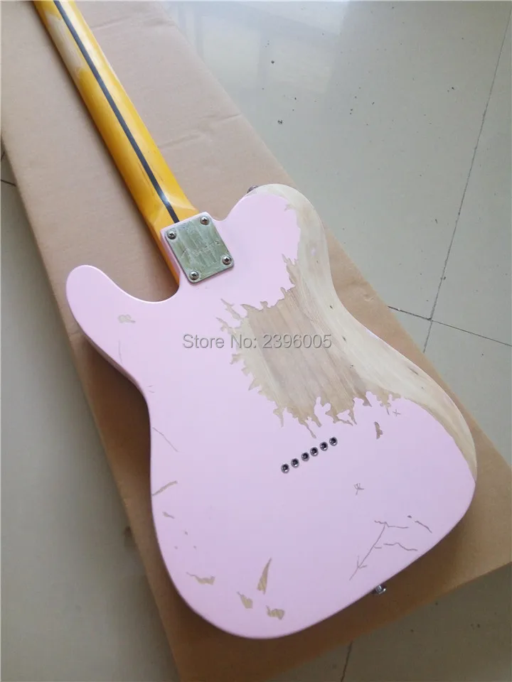 Biggest handcraft relic studio.aged light pink telecast guitarra.100% handmade relic tele guitar.Ash body.old hardware free ship Biggest handcraft relic studio.aged light pink telecast guitarra.100% handmade relic tele guitar.Ash body.old hardware free ship