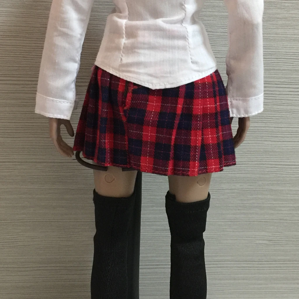 2Pcs 1:6 Scale Female Skirt Pants Clothes for 12