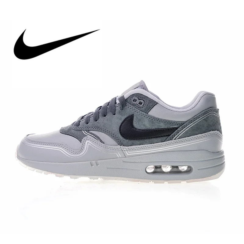 

Nike Air Max 1 Pompidou Men's Breathable Running Shoes Sport Outdoor Sneakers Footwear Designer Athletic 2018 New AV3735-001