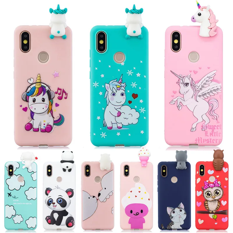 Чехол для телефона чехлы Xiaomi Mi A2 Lite чехол с 3D куклой игрушками мягкий силиконовый