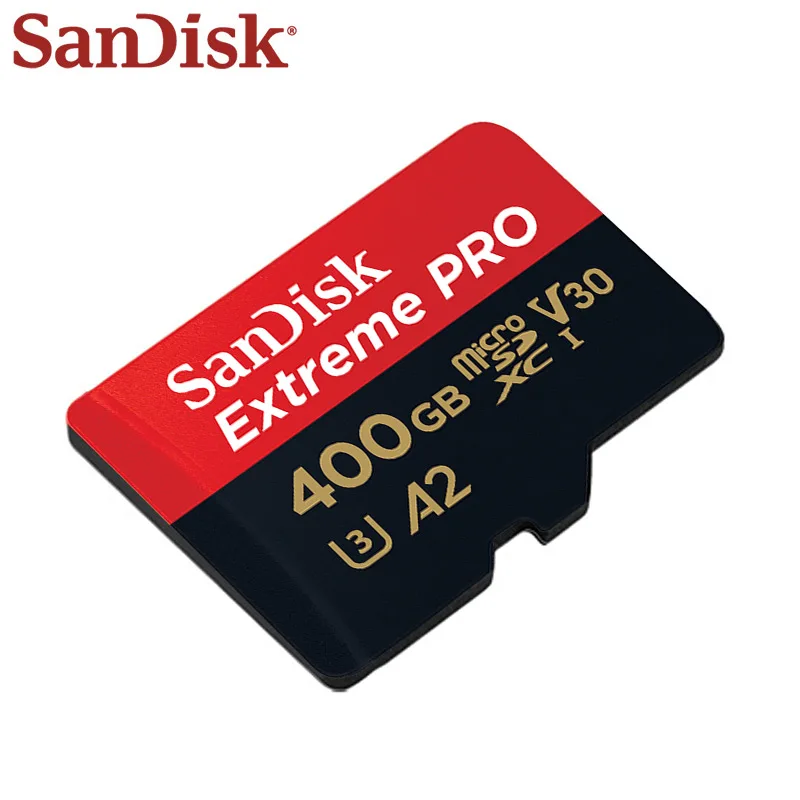 100% оригинальная карта памяти SanDisk 400 гб A2 до 170 стандарта Micro SD U3 Extreme PRO SDQXP V30 TF |