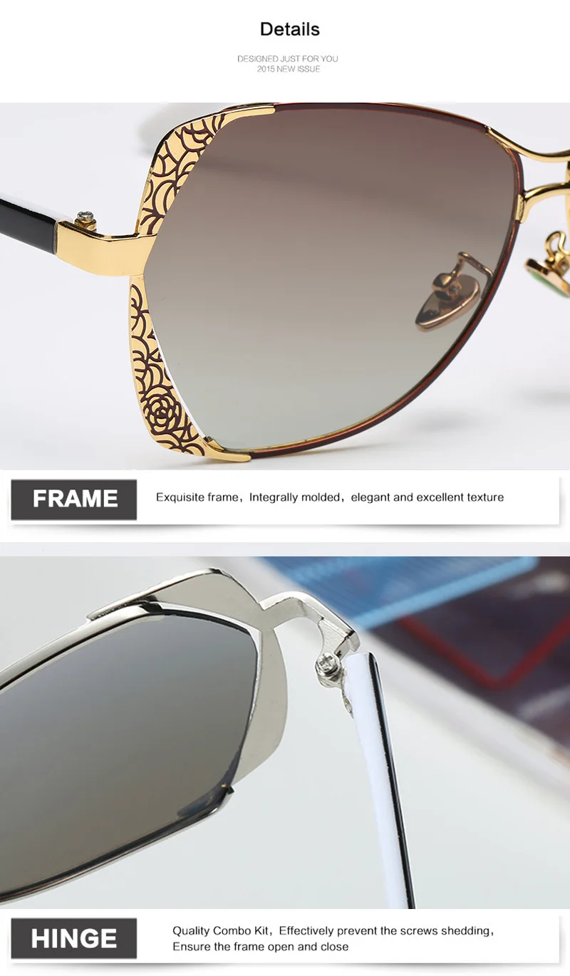 2018 Star Style HD Polarized Women Luxury Sunglasses Brand Designer latest female UV400 ladies Sun Glasses with box large sunglasses