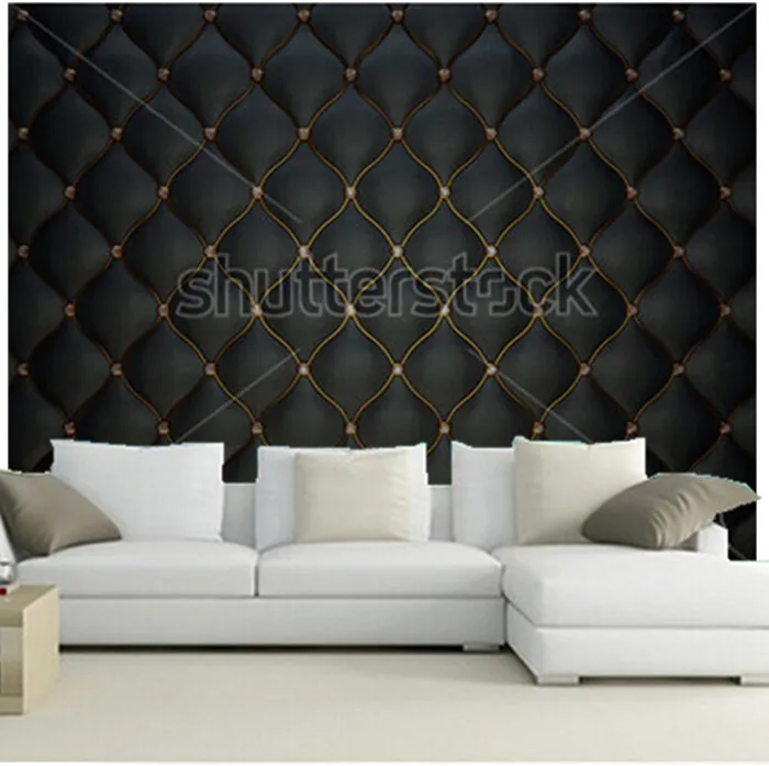 Custom 3D murals,Black Buttoned luxury leather pattern with diamonds and gemstones ,living room sofa TV wall bedroom wall paper Custom 3D murals,Black Buttoned luxury leather pattern with diamonds and gemstones ,living room sofa TV wall bedroom wall paper