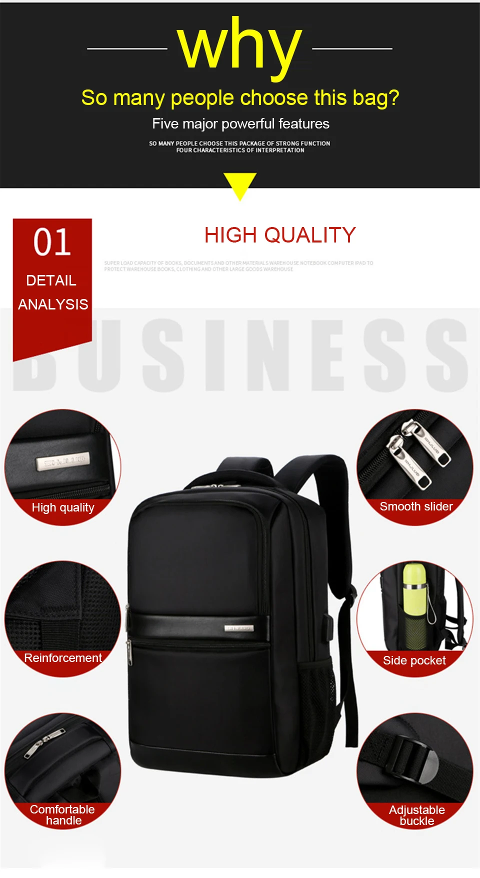 Fashion Backpacks 15.6 Inch Laptop Backpack Notebook Business Travel Mens Bagpack Waterproof Male USB Charging Music Women Bags (4)