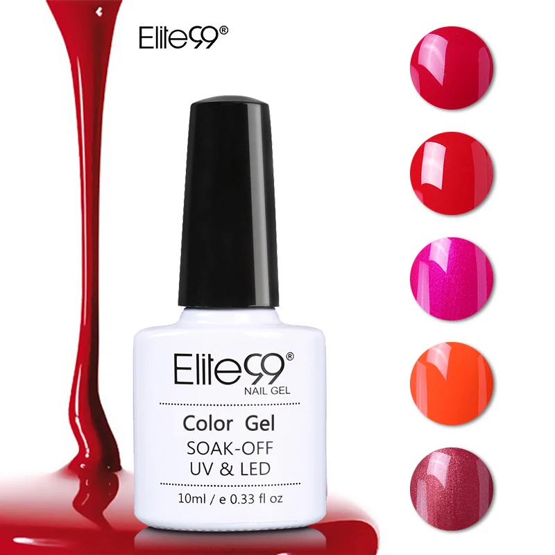 Elite99 10 мл долговечный Гель-лак для ногтей винно-красная серия УФ-гель для ногтей впитывающийся модный цветной дизайн ногтей маникюрный гель
