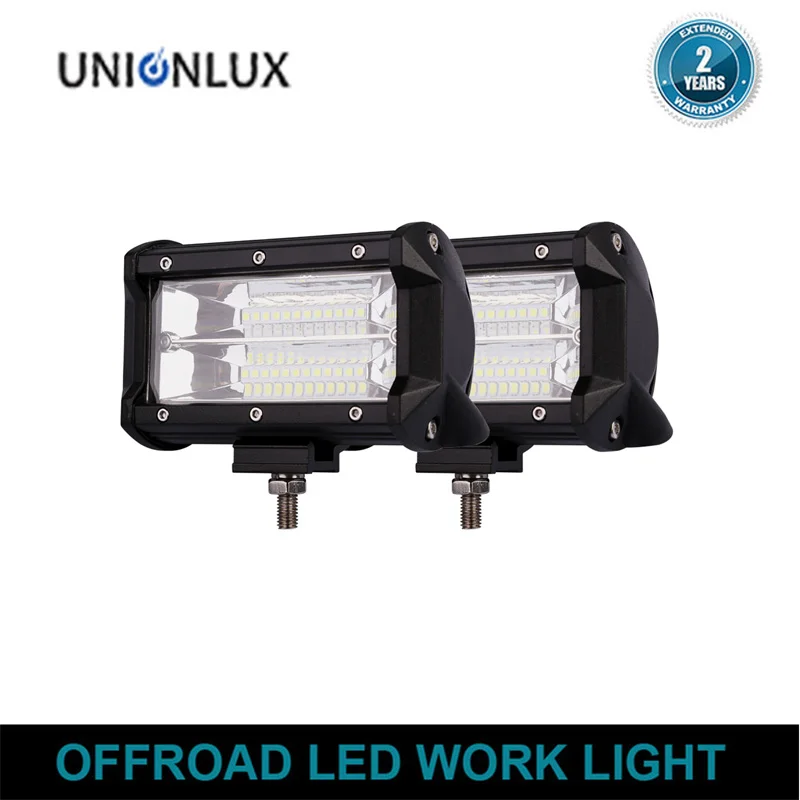 

2pcs 5 Inch 72W Led Work Light Bar For 4wd 4x4 truck tractor offroad car LED Driving Lamp