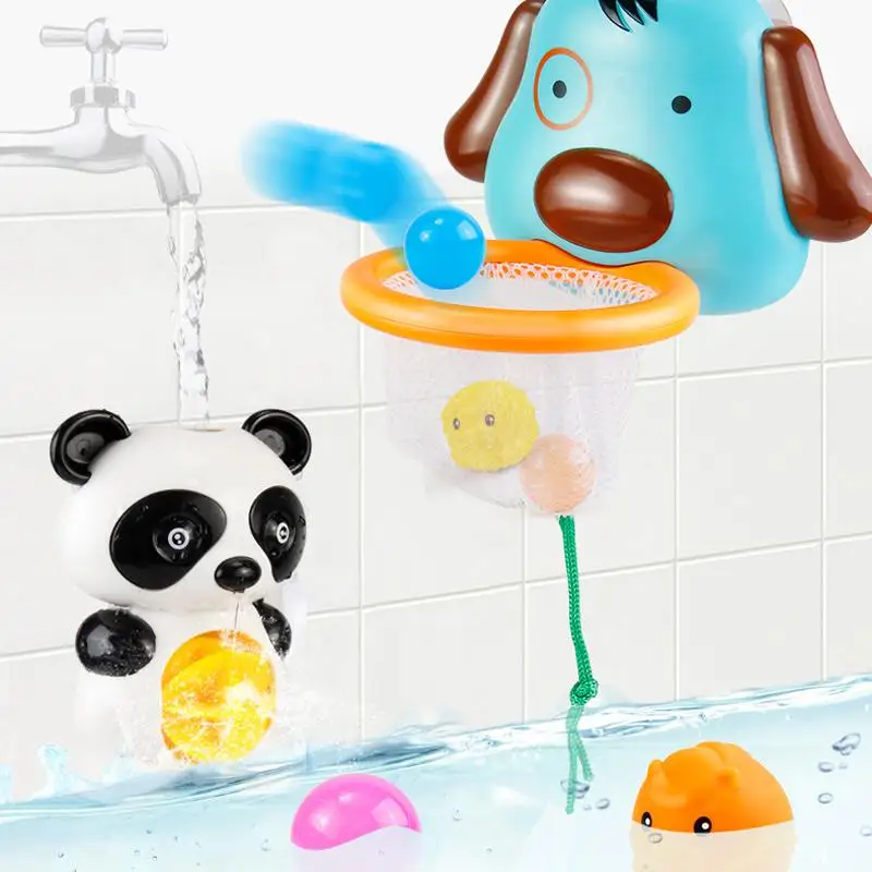 7 шт. детские игрушки для ванной детские пляжные игрушки Собака Рыба резиновая утка Aninal Baby Shower игры Reborn Baby Doll ванна для ванной игрушки в виде медведей для ребенка