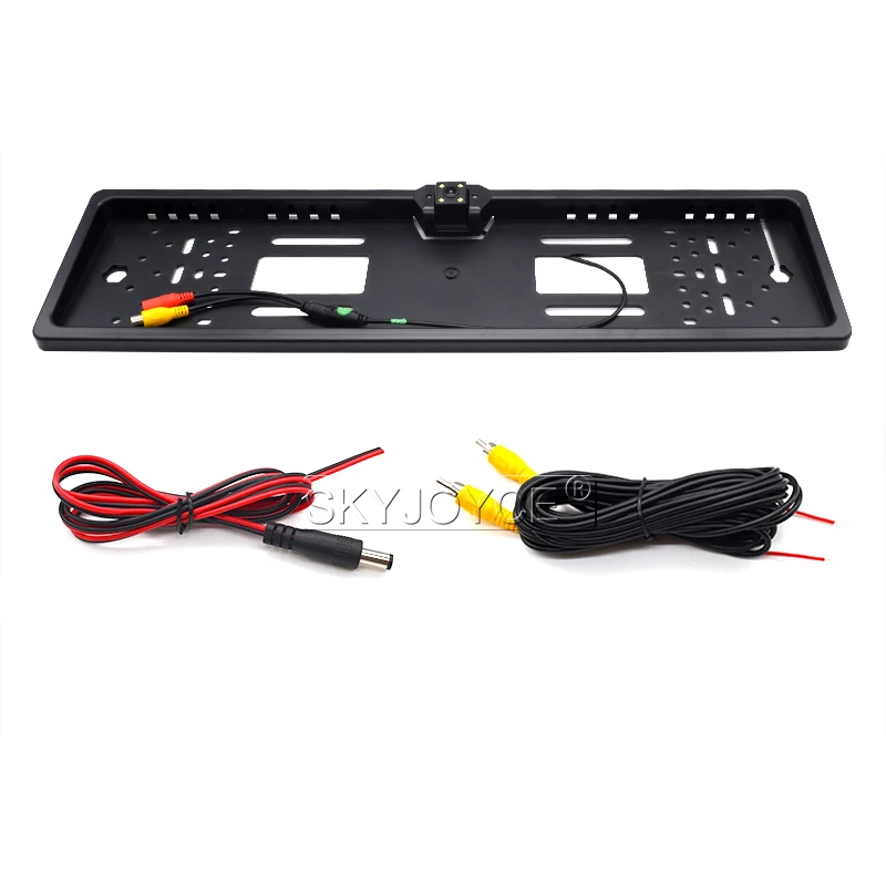 SKYJOYCE HD CCD Car frontRear View Camera EU European License Plate Frame Waterproof Reverse 4 LED Night Vision Backup Camera (16)