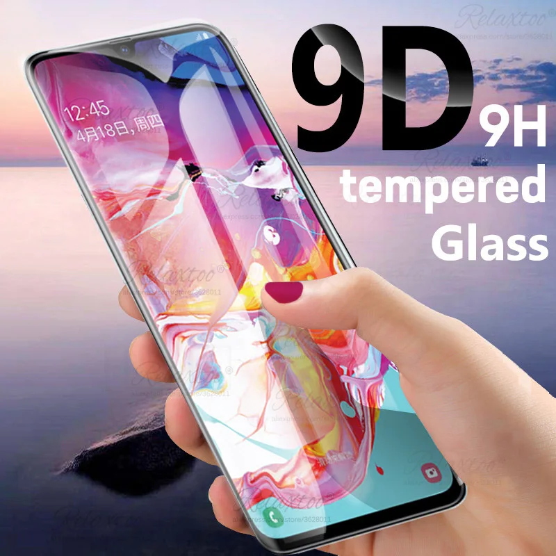 9D закаленное Стекло для samsung Galaxy A50 A70 A505F A705F Экран защитная плёнка для НУА Вэй на A10 A20 A20E A30 A40 A50 A60 Стекло