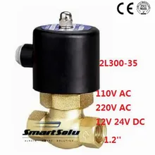 2L300-35 2Way NC Hi-Temp 1,2 ''1-1/4 латунный паровой Электромагнитный Клапан PTFE 110 V 220 V 12 V 24 V