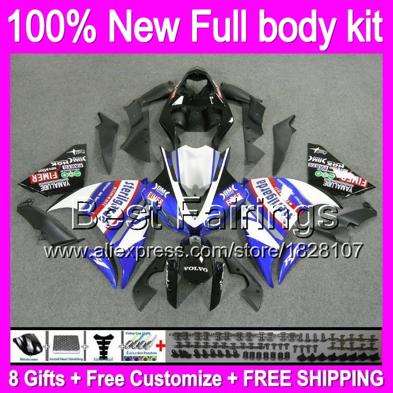 

Fairingdecal For YAMAHA YZFR1 09-11 YZF R1 09 10 11 Blue FIMER 11B29 YZF-R1 YZF 1000 YZF1000 2009 2010 2011 Blue white Body