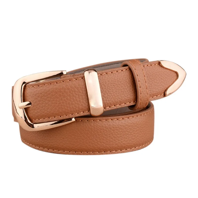 

LITTHING Fashion Female Antique Belt Metal Buckle Jeans Woman Faux Leather Belt Classic Basic Women Belts Luxury Designer Brand