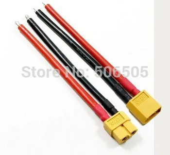 

Free shipping 10CM 14awg silicone connecting line XT60 power cord XT60 plug socket 5pair/lot
