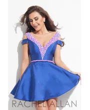 2017 Maß Partei Kleider Elegante Mini Blau fuchsia Farbe Cocktail Dresse Plus Größe Sexy Perlen Backless sh00409