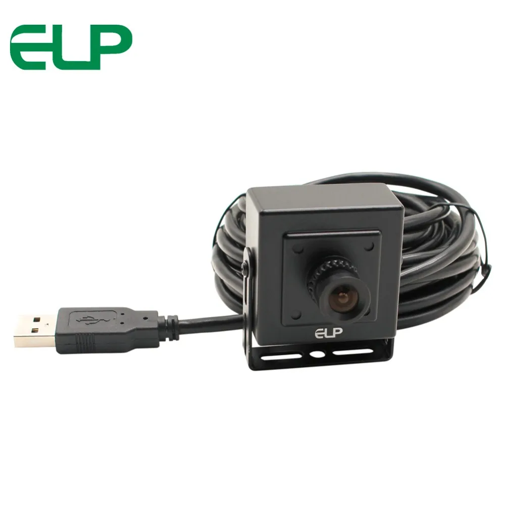 

ELP Free Driver 5MP 100 degree No Distortion Lens Aptina MI5100 Sensor CCTV Camera USB Video Camera With Box Housing