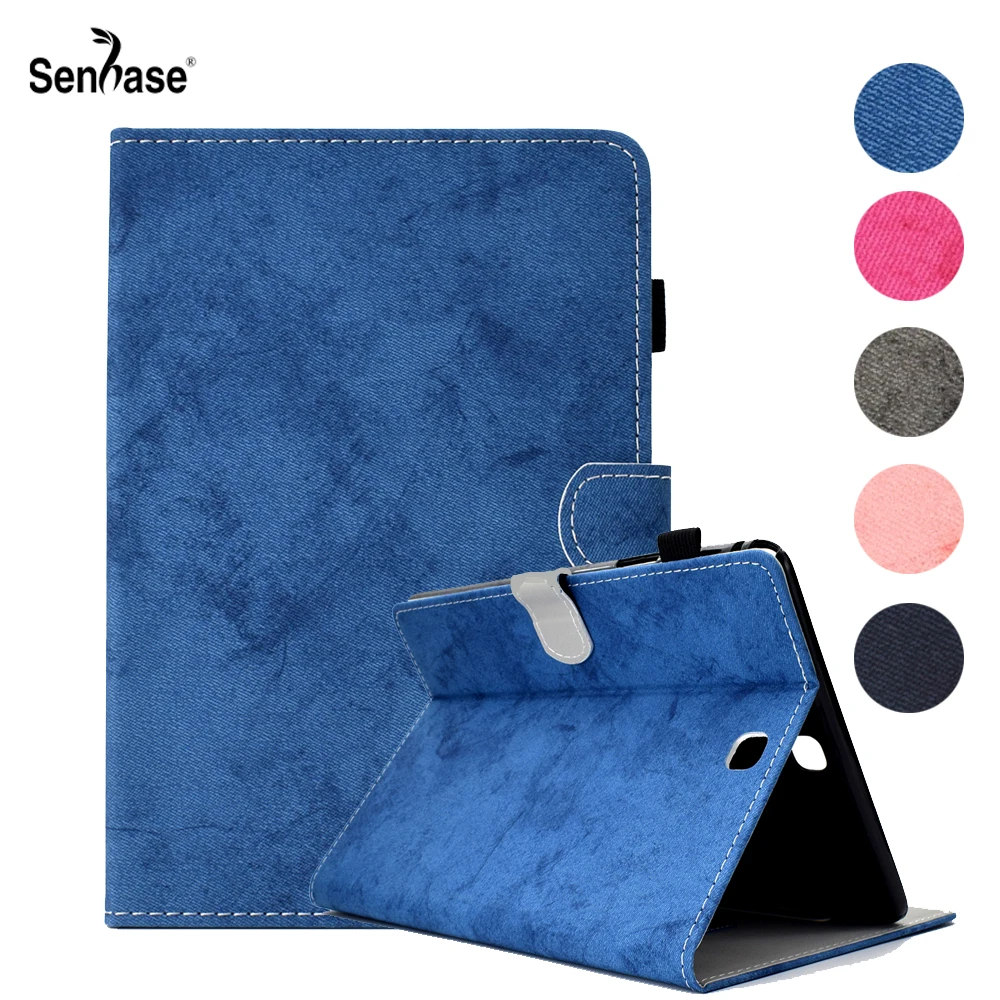 

Retro PU Leather Flip Smart Tablet Cover For Samsung Galaxy Tab A 9.7 inch T550 T555 Stand Full Body Protection Case