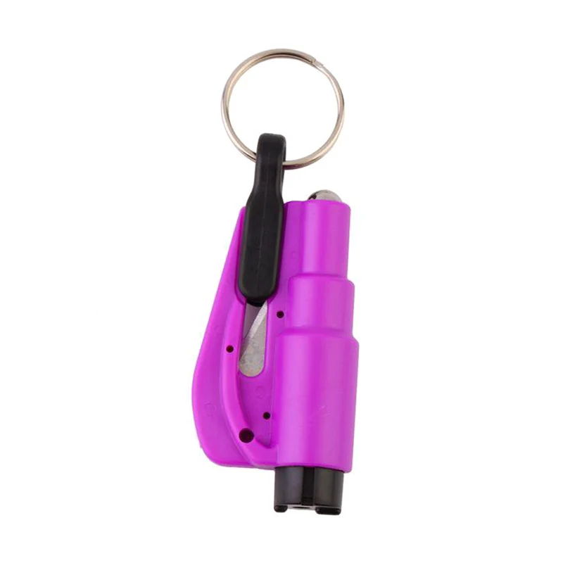

5 Pcs Mini Safety Hammer With Keychain Seat Belt Cutter Car Window Breaking Emergency Escape Tool TN88