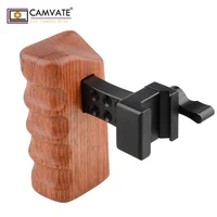 camvate dslr עץ ידית CAMVATE DSLR עץ ידית האחיזה פרקט (יד ימין) עם סוואט Rail קלאמפ & מעקה בטיחות (70 מ"מ) C1535 אביזרים הצילום במצלמה (5)