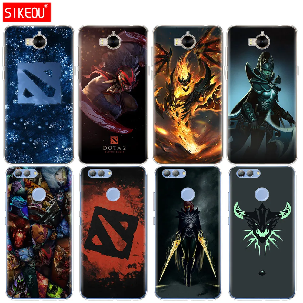 

Silicone phone Cover Case for huawei Y3 Y6 Y5 2 II 2017 nova 2s 2 LITE plus Shadow Fiend Dota 2
