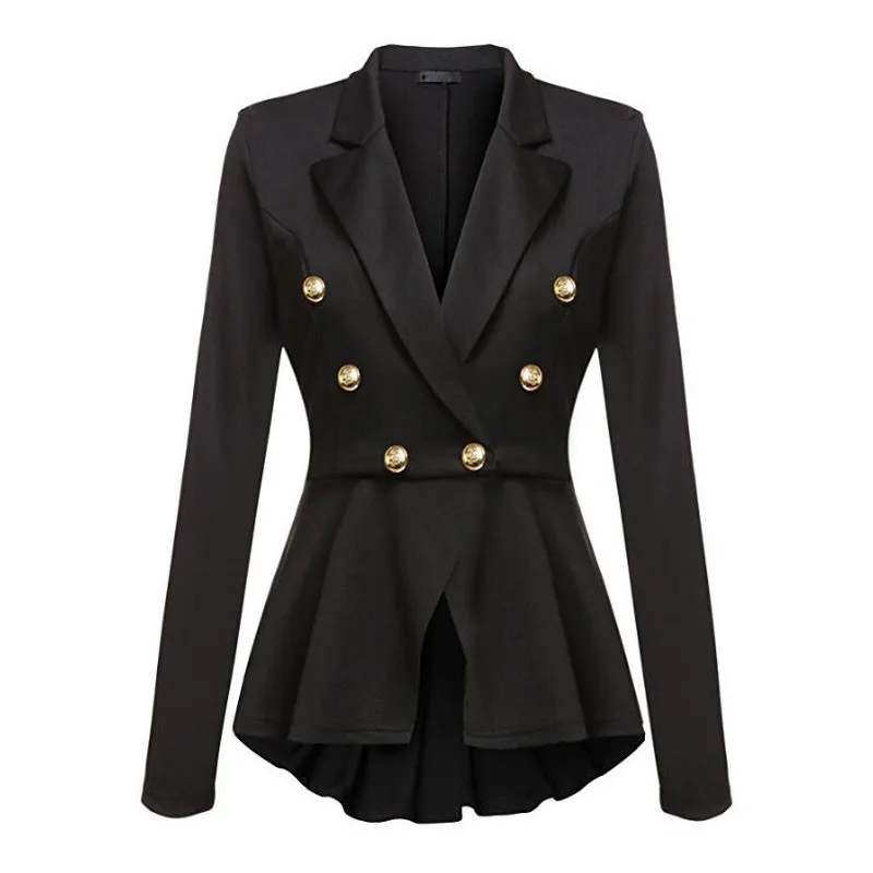 

Fashion Brand Blazers Coat Black Red Women Slim Elegant Jacket Female Work Wear Casaco Feminino Woman Clothes Office Clothing