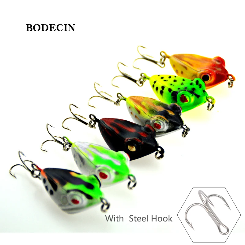 Hard Fishing Crazy Frog Lures Bass Lure CrankBait For Carp Fish With Hooks Tackle Isca Artificial Fake Laser Baits 4cm6g (15)