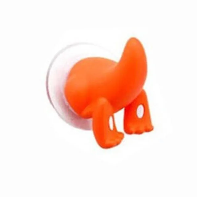 Декорационные крючки крюк для хранения для Ванная комната для кухни на присоске чашки хвост животного Форма Ключ вешалка для одежды - Цвет: red