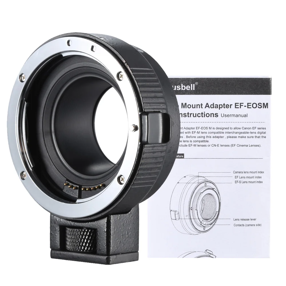 Andoer EF-EOSM переходное кольцо для объектива для Canon EF/EF-S объектив серии EOS M EF-M M2 M3 M10 камера корпус Поддержка стабильности изображения