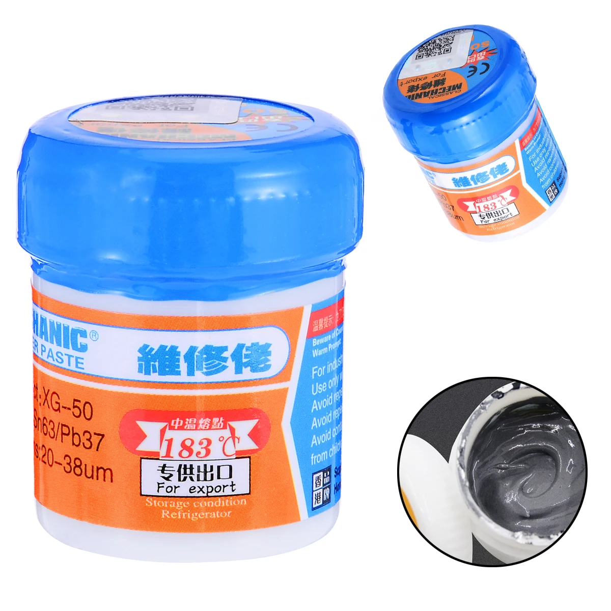 1Pc solder paste XG-50 Repair Soldering Welding Flux Paste Grease Sn63/Pb37 25-45um Solder Paste For Mobile Phone Repair